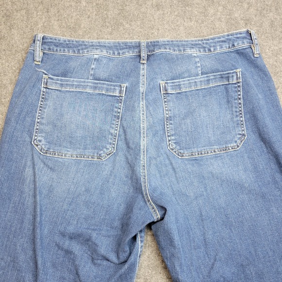 Kut From The Kloth Jeans Womens 20W Blue Denim Boho Charlotte High Rise Wide Leg - Picture 5 of 12